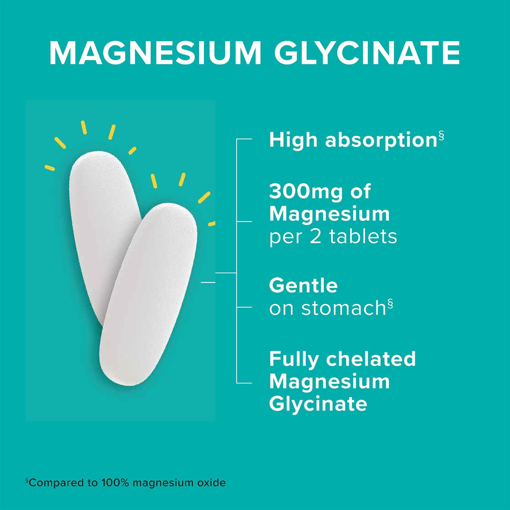 Magnesium Glycinate 300Mg, 100% Glycinate Chelated Magnesium Supplement, 90Ct...